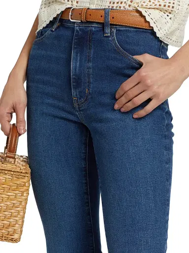 Frame Women's The Reboot Crop High-Rise Stretch Flared Jeans - Femma - Size 23 | Thumbnail 6 Frame Women's The Reboot Crop High-Rise Stretch Flared Jeans - Femma - Size 23 | Thumbnail 6