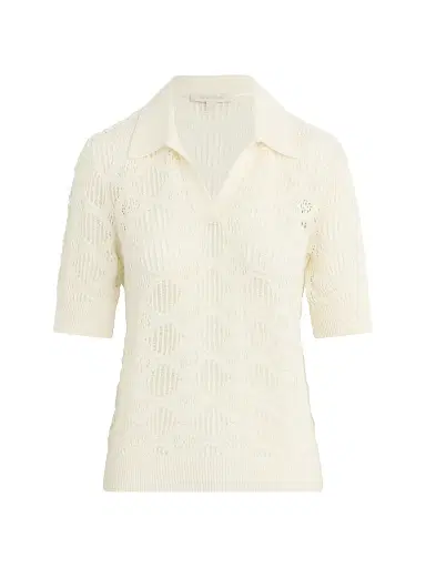 Favorite Daughter Women's Courtside Mesh Polo Top - | Thumbnail 1 Favorite Daughter Women's Courtside Mesh Polo Top - | Thumbnail 1