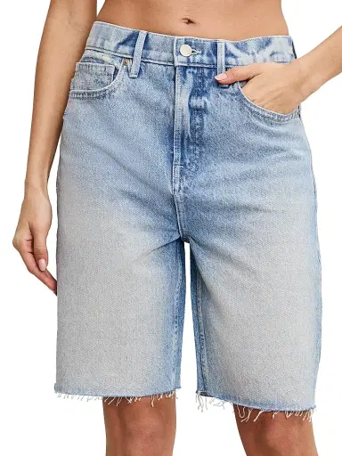 Good American Women's Good Standard Denim Relaxed Bermuda Shorts - Indigo | Thumbnail 3 Good American Women's Good Standard Denim Relaxed Bermuda Shorts - Indigo | Thumbnail 3