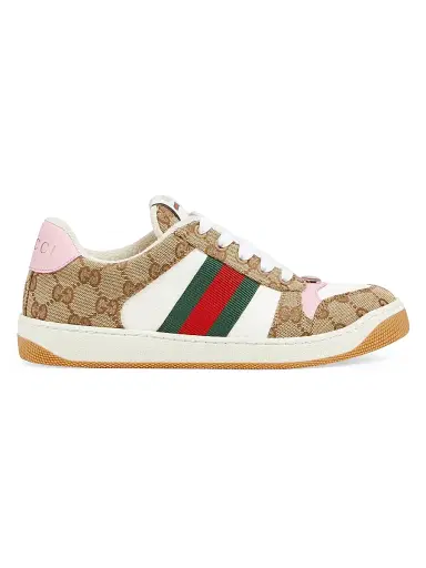Gucci Women's Double G Vintage-Style Sneakers - Beige - Size 7.5 | Thumbnail 1 Gucci Women's Double G Vintage-Style Sneakers - Beige - Size 7.5 | Thumbnail 1