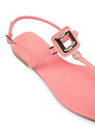 Roger Vivier Women's Viv By The Sea Embellished Leather T-Strap Sandals | Thumbnail 5 Roger Vivier Women's Viv By The Sea Embellished Leather T-Strap Sandals | Thumbnail 5