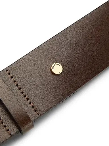 rag & bone Women's Marina Leather Belt - Dark Espresso | Thumbnail 3 rag & bone Women's Marina Leather Belt - Dark Espresso | Thumbnail 3