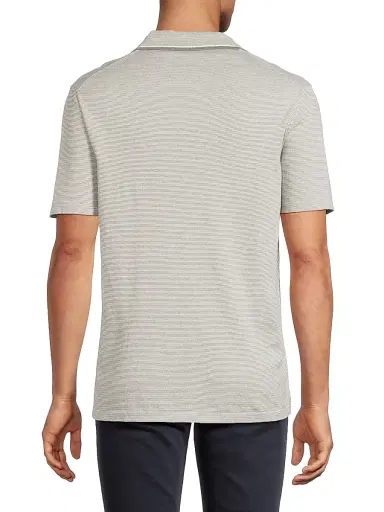 Robert Barakett Men's Enrico Cotton Polo Sweater - Stone - Size XXL | Thumbnail 5 Robert Barakett Men's Enrico Cotton Polo Sweater - Stone - Size XXL | Thumbnail 5