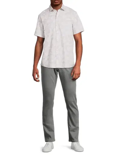 Robert Barakett Men's Aspen Woven Shirt - Tan - Size XXL | Thumbnail 2 Robert Barakett Men's Aspen Woven Shirt - Tan - Size XXL | Thumbnail 2