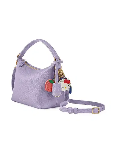 MAISON de SABRÉ Women's Leather Soft Hobo Bag - Lavender Purple | Thumbnail 3 MAISON de SABRÉ Women's Leather Soft Hobo Bag - Lavender Purple | Thumbnail 3