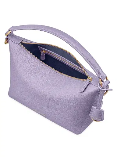 MAISON de SABRÉ Women's Leather Soft Hobo Bag - Lavender Purple | Thumbnail 7 MAISON de SABRÉ Women's Leather Soft Hobo Bag - Lavender Purple | Thumbnail 7
