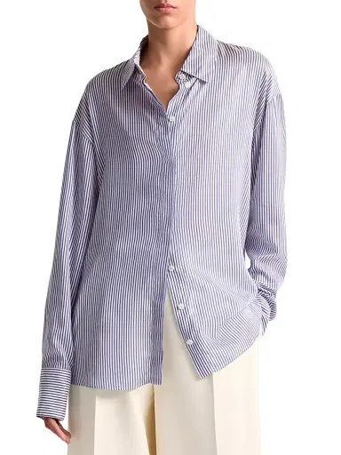 Altuzarra Women's Chika Striped Silk Shirt | Thumbnail 3 Altuzarra Women's Chika Striped Silk Shirt | Thumbnail 3