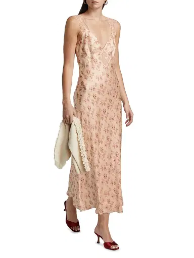 Cami NYC Women's Rika Floral Slik Slip Dress - Dutch Fields | Thumbnail 2 Cami NYC Women's Rika Floral Slik Slip Dress - Dutch Fields | Thumbnail 2