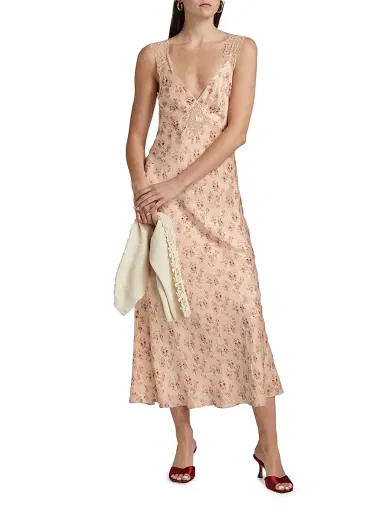 Cami NYC Women's Rika Floral Slik Slip Dress - Dutch Fields | Thumbnail 3 Cami NYC Women's Rika Floral Slik Slip Dress - Dutch Fields | Thumbnail 3
