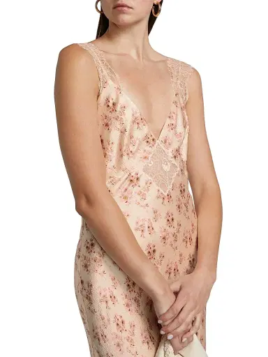 Cami NYC Women's Rika Floral Slik Slip Dress - Dutch Fields | Thumbnail 6 Cami NYC Women's Rika Floral Slik Slip Dress - Dutch Fields | Thumbnail 6