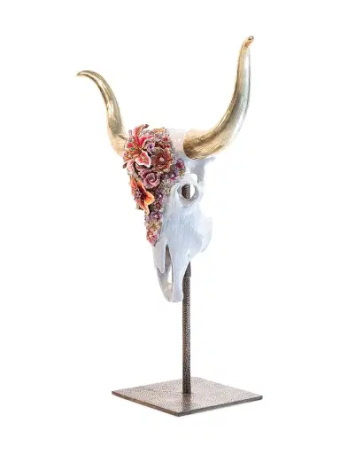 Jay Strongwater Floral Cow Skull | Thumbnail 3 Jay Strongwater Floral Cow Skull | Thumbnail 3