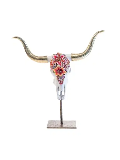Jay Strongwater Floral Cow Skull | Thumbnail 1 Jay Strongwater Floral Cow Skull | Thumbnail 1