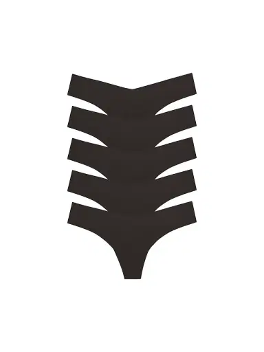 Commando Women's Microfiber 5-Pack Thong Set | Thumbnail 1 Commando Women's Microfiber 5-Pack Thong Set | Thumbnail 1