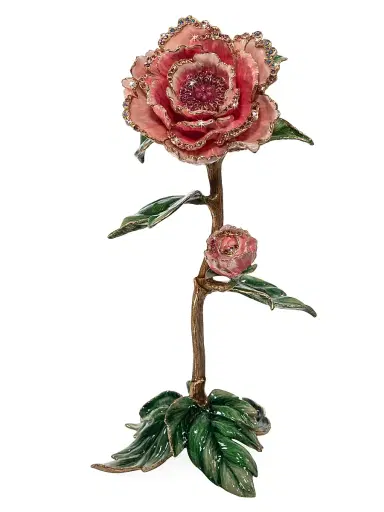 Jay Strongwater Penelope Enamel Peony | Thumbnail 2 Jay Strongwater Penelope Enamel Peony | Thumbnail 2