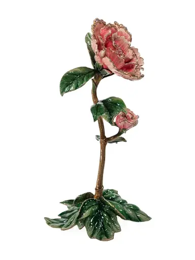 Jay Strongwater Penelope Enamel Peony | Thumbnail 3 Jay Strongwater Penelope Enamel Peony | Thumbnail 3