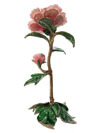 Jay Strongwater Penelope Enamel Peony | Thumbnail 4 Jay Strongwater Penelope Enamel Peony | Thumbnail 4