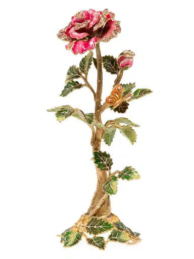 Jay Strongwater Enamel Crystal Rose | Thumbnail 3 Jay Strongwater Enamel Crystal Rose | Thumbnail 3