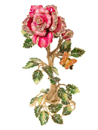 Jay Strongwater Enamel Crystal Rose | Thumbnail 4 Jay Strongwater Enamel Crystal Rose | Thumbnail 4
