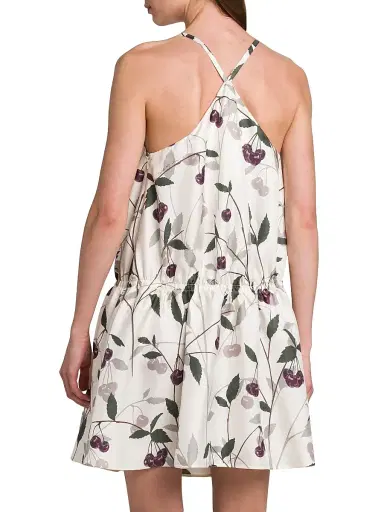 Stella McCartney Women's High Summer Cherry Silk Minidress - Cream | Thumbnail 5 Stella McCartney Women's High Summer Cherry Silk Minidress - Cream | Thumbnail 5