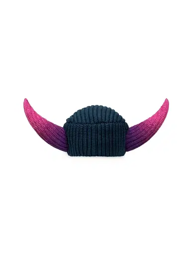 Charles Jeffrey Loverboy Men's Clash Of Clans x P. E.K. K.A. Beanie - Black Purple Pink | Thumbnail 2 Charles Jeffrey Loverboy Men's Clash Of Clans x P. E.K. K.A. Beanie - Black Purple Pink | Thumbnail 2