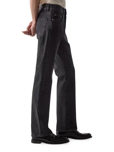 BLK DNM Men's Washed-Denim Mid-Rise Straight-Leg Jeans | Thumbnail 2 BLK DNM Men's Washed-Denim Mid-Rise Straight-Leg Jeans | Thumbnail 2