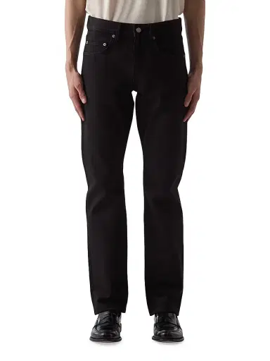 BLK DNM Men's Stretch-Denim Mid-Rise Straight-Leg Jeans - Black Black - Size 38 | Thumbnail 1 BLK DNM Men's Stretch-Denim Mid-Rise Straight-Leg Jeans - Black Black - Size 38 | Thumbnail 1