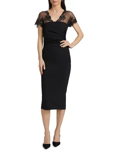 Chiara Boni La Petite Robe Women's Genic Lace Midi-Dress | Thumbnail 3 Chiara Boni La Petite Robe Women's Genic Lace Midi-Dress | Thumbnail 3