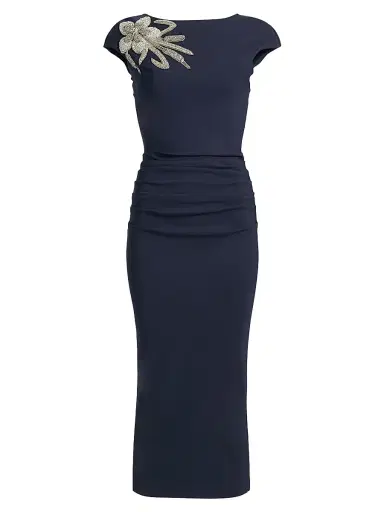 Chiara Boni La Petite Robe Women's Hesup Shoulder-Embellished Cocktail Dress | Thumbnail 1 Chiara Boni La Petite Robe Women's Hesup Shoulder-Embellished Cocktail Dress | Thumbnail 1