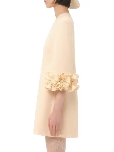 Valentino Garavani Women's Crepe Couture Short Dress - Birch - Size 14 | Thumbnail 4 Valentino Garavani Women's Crepe Couture Short Dress - Birch - Size 14 | Thumbnail 4