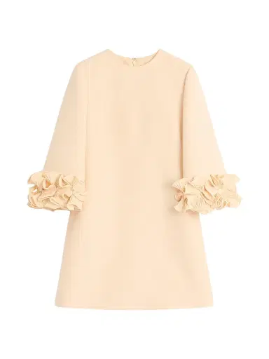 Valentino Garavani Women's Crepe Couture Short Dress - Birch - Size 14 | Thumbnail 1 Valentino Garavani Women's Crepe Couture Short Dress - Birch - Size 14 | Thumbnail 1