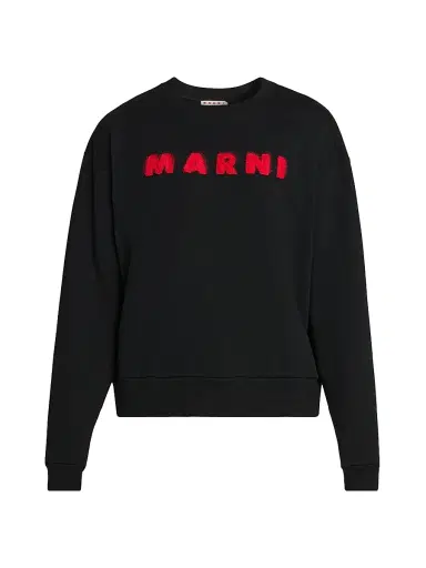 Marni Men's Logo Crewneck Sweatshirt | Thumbnail 1 Marni Men's Logo Crewneck Sweatshirt | Thumbnail 1