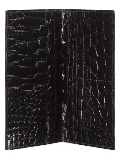 Stefano Ricci Men's Yen Leather Wallet - Black | Thumbnail 4 Stefano Ricci Men's Yen Leather Wallet - Black | Thumbnail 4