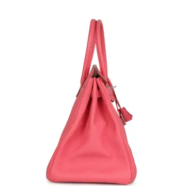 HERMÈS Pre-owned Hermes Birkin 35 Rose Azalee Togo Palladium Hardware | Thumbnail 3 HERMÈS Pre-owned Hermes Birkin 35 Rose Azalee Togo Palladium Hardware | Thumbnail 3