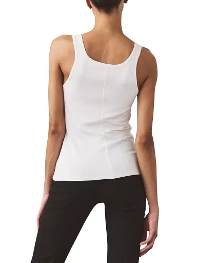 Artemis Diciero Women's Julie Square Neck Tank - White - Size Small | Thumbnail 6 Artemis Diciero Women's Julie Square Neck Tank - White - Size Small | Thumbnail 6