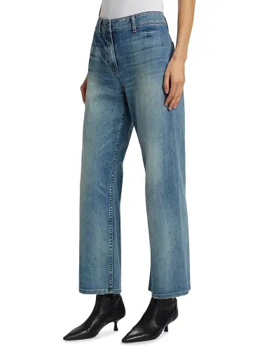 Nili Lotan Women's Megan High-Rise Wide-Leg Jeans - Summer Wash - Size 32 | Thumbnail 4 Nili Lotan Women's Megan High-Rise Wide-Leg Jeans - Summer Wash - Size 32 | Thumbnail 4