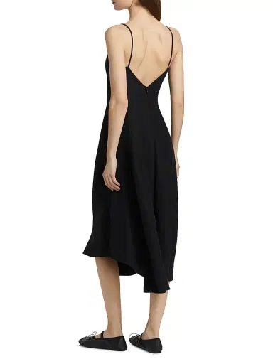 Proenza Schouler Women's Elaine V-Neck Midi-Dress | Thumbnail 5 Proenza Schouler Women's Elaine V-Neck Midi-Dress | Thumbnail 5