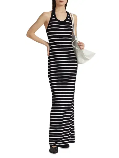 Proenza Schouler Women's Meryl Halterneck Maxi Dress | Thumbnail 3 Proenza Schouler Women's Meryl Halterneck Maxi Dress | Thumbnail 3