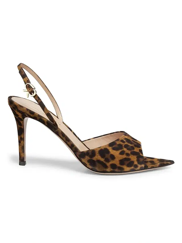 Women's Camoscio 5MM Leopard-Print Suede Sandals - Almond Leopard Print Women's Camoscio 5MM Leopard-Print Suede Sandals - Almond Leopard Print