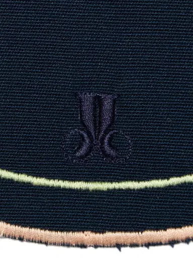 La DoubleJ Medallion Placemats Set of 2 - Solid Navy | Thumbnail 3 La DoubleJ Medallion Placemats Set of 2 - Solid Navy | Thumbnail 3
