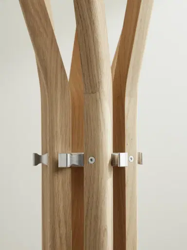 The Conran Shop Pirouette Oak and Aluminium Coat Stand - Men | Thumbnail 3 The Conran Shop Pirouette Oak and Aluminium Coat Stand - Men | Thumbnail 3