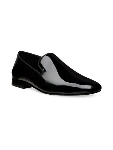 Stuart Weitzman Men's Buzz Patent Leather Loafers - Black - Size 12 | Thumbnail 2 Stuart Weitzman Men's Buzz Patent Leather Loafers - Black - Size 12 | Thumbnail 2