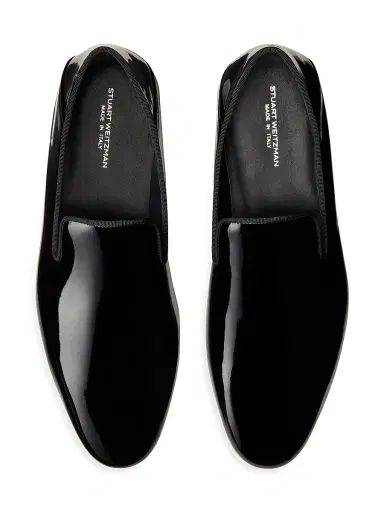 Stuart Weitzman Men's Buzz Patent Leather Loafers - Black - Size 12 | Thumbnail 4 Stuart Weitzman Men's Buzz Patent Leather Loafers - Black - Size 12 | Thumbnail 4