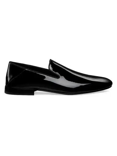 Stuart Weitzman Men's Buzz Patent Leather Loafers - Black - Size 12 | Thumbnail 1 Stuart Weitzman Men's Buzz Patent Leather Loafers - Black - Size 12 | Thumbnail 1