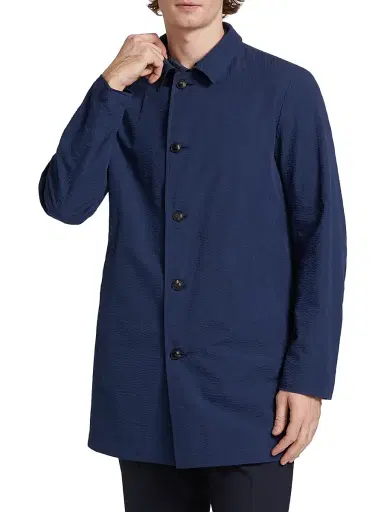 Saks Fifth Avenue Men's Reversible Seersucker Coat - Navy | Thumbnail 6 Saks Fifth Avenue Men's Reversible Seersucker Coat - Navy | Thumbnail 6