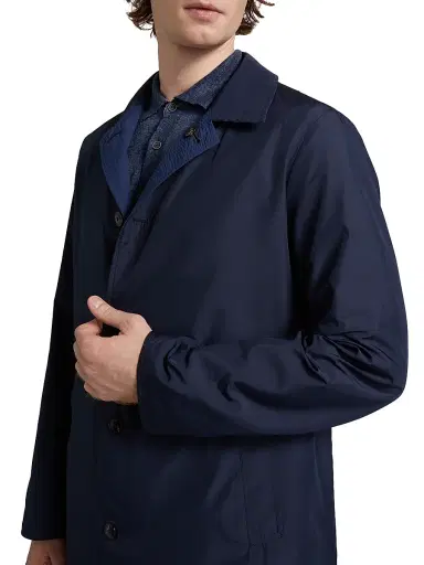 Saks Fifth Avenue Men's Reversible Seersucker Coat - Navy | Thumbnail 7 Saks Fifth Avenue Men's Reversible Seersucker Coat - Navy | Thumbnail 7