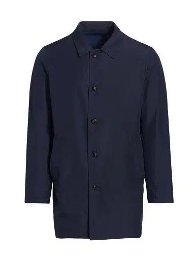 Saks Fifth Avenue Men's Reversible Seersucker Coat - Navy | Thumbnail 1 Saks Fifth Avenue Men's Reversible Seersucker Coat - Navy | Thumbnail 1