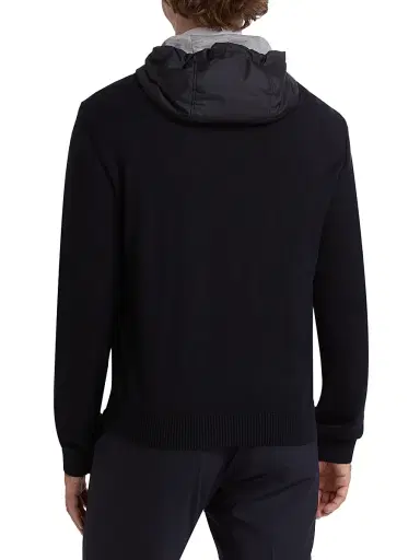 Saks Fifth Avenue Men's COLLECTION Mixed-Media Hoodie | Thumbnail 5 Saks Fifth Avenue Men's COLLECTION Mixed-Media Hoodie | Thumbnail 5
