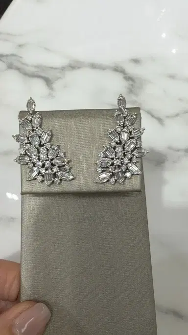 Wish Fine Jewelry 3.60ct Diamond 18K Gold Earrings | Thumbnail 1 Wish Fine Jewelry 3.60ct Diamond 18K Gold Earrings | Thumbnail 1