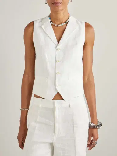 Polo Ralph Lauren Pauline Linen Vest | Thumbnail 3 Polo Ralph Lauren Pauline Linen Vest | Thumbnail 3