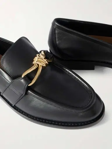 Bottega Veneta Astaire Embellished Leather Loafers | Thumbnail 4 Bottega Veneta Astaire Embellished Leather Loafers | Thumbnail 4